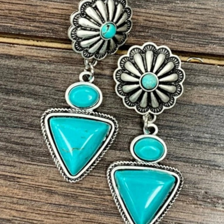 Argent Boucle d'oreille artisanal délicat