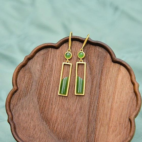 Argent Boucle d'oreille artisanal délicat