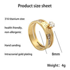 Bague classique au charme intemporel