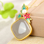 Argent Collier vintage fait main