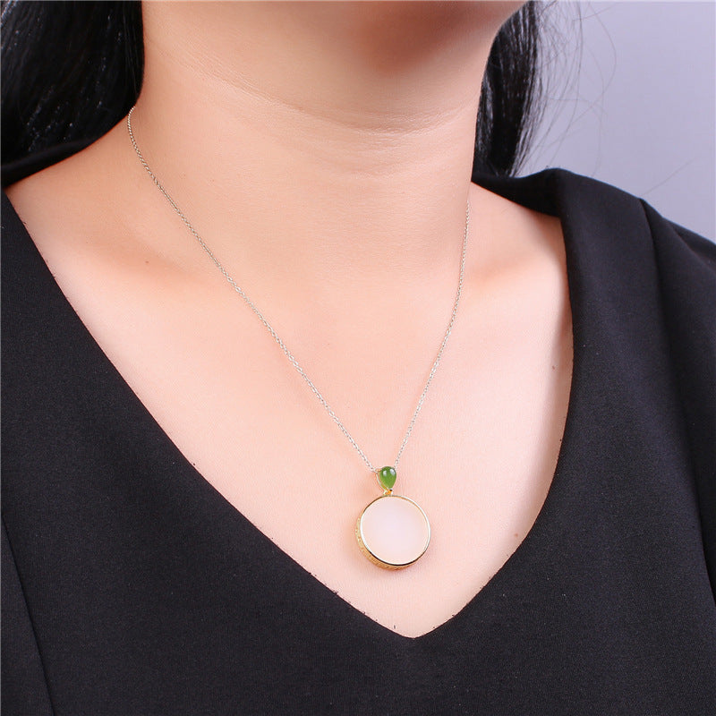 Argent Collier vintage fait main