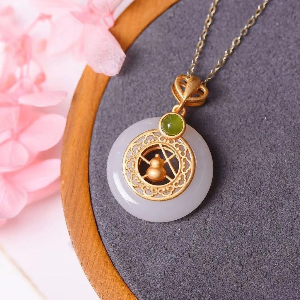 Argent Collier magnifique au style unique