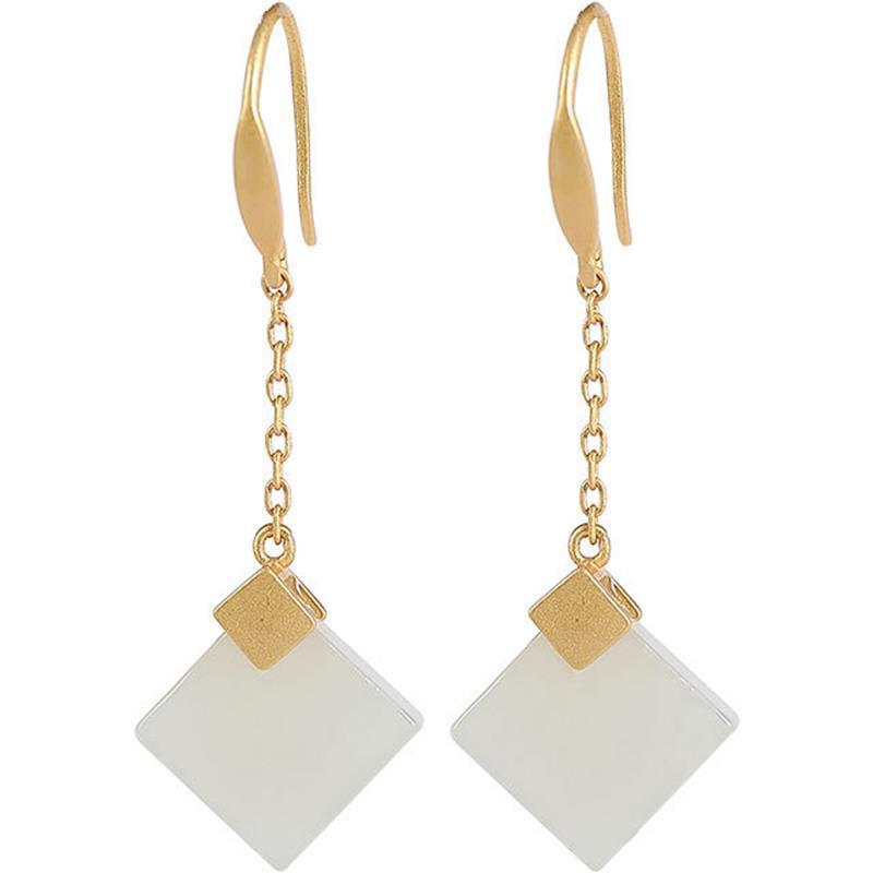 Argent Boucle d'oreille artisanal délicat