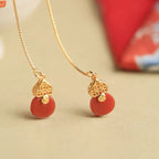 Argent Boucle d'oreille artisanal délicat