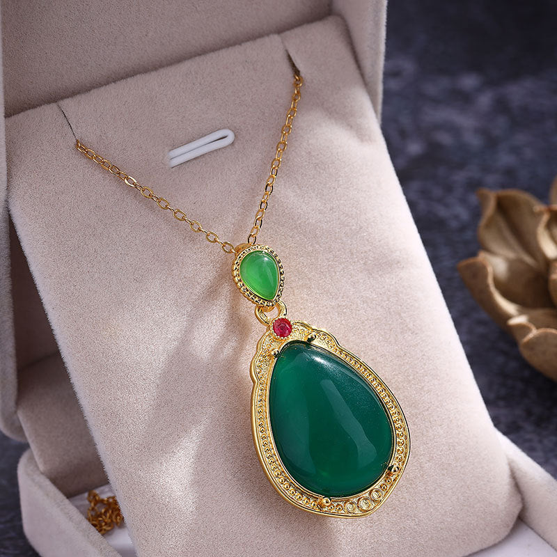 Argent Collier vintage fait main