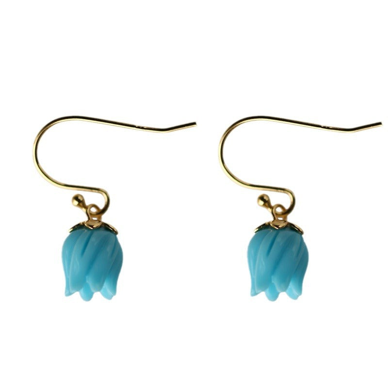 Argent Boucle d'oreille artisanal délicat