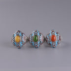 Argent Bague artisanal délicat