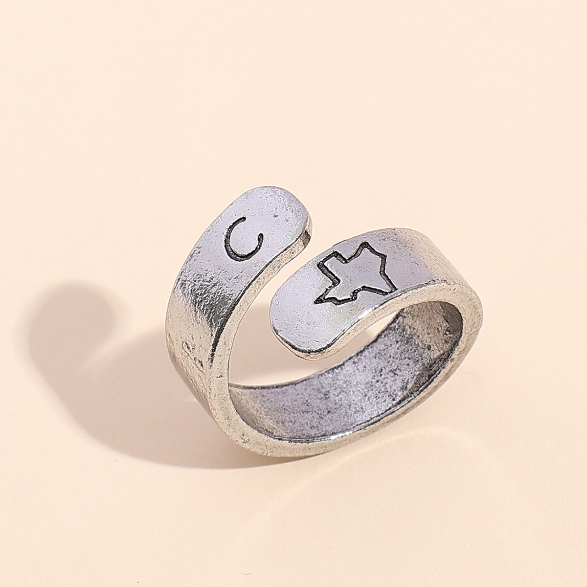 Argent Bague artisanal délicat