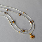 Argent Collier vintage fait main