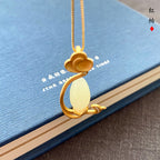 Argent Collier vintage fait main