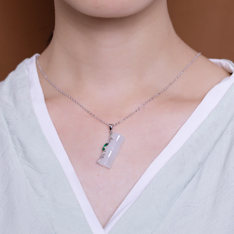 Argent Collier vintage fait main