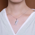 Argent Collier vintage fait main