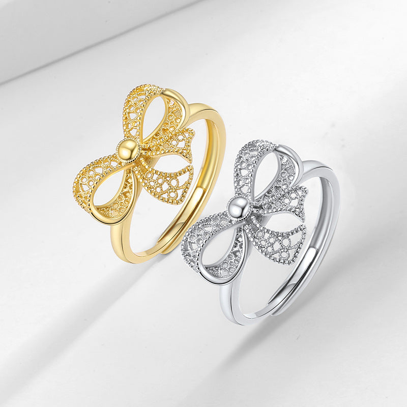 Argent Bague artisanal délicat