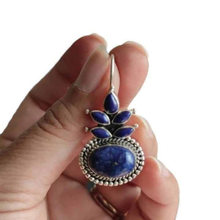 Argent Boucle d'oreille artisanal délicat