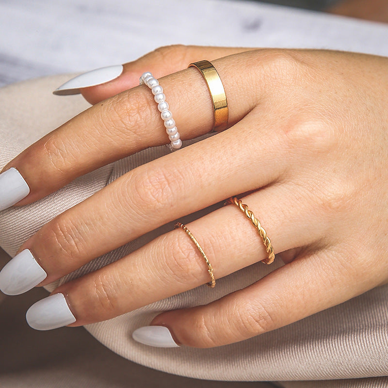 Perle Bague élégant pour toute occasion