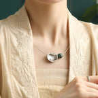 Argent Collier vintage fait main