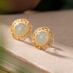 Argent Boucle d'oreille artisanal délicat