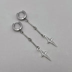 Argent Boucle d'oreille artisanal délicat