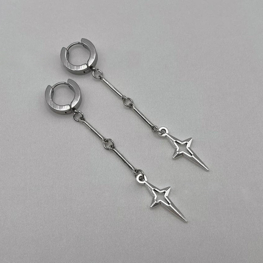 Argent Boucle d'oreille artisanal délicat