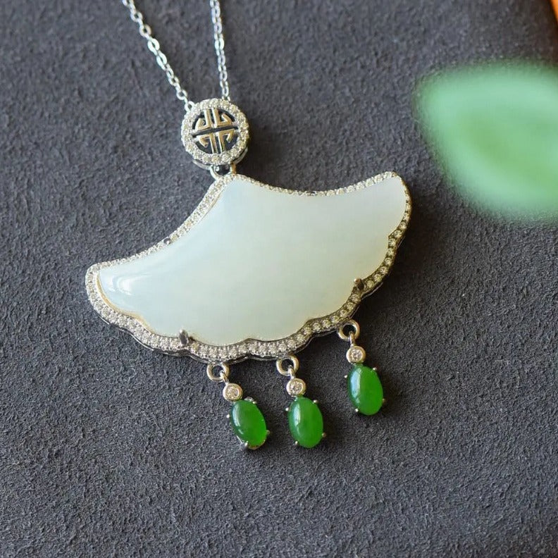 Argent Collier vintage fait main