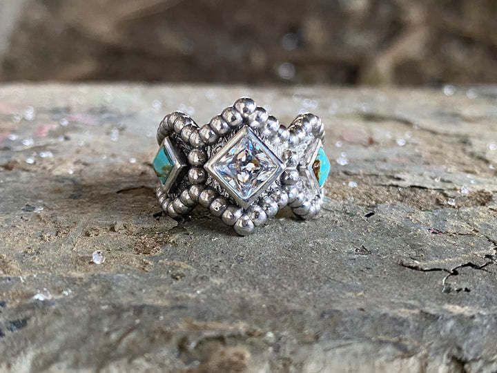 Argent Bague artisanal délicat