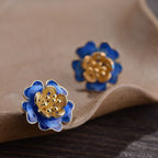 Argent Boucle d'oreille artisanal délicat