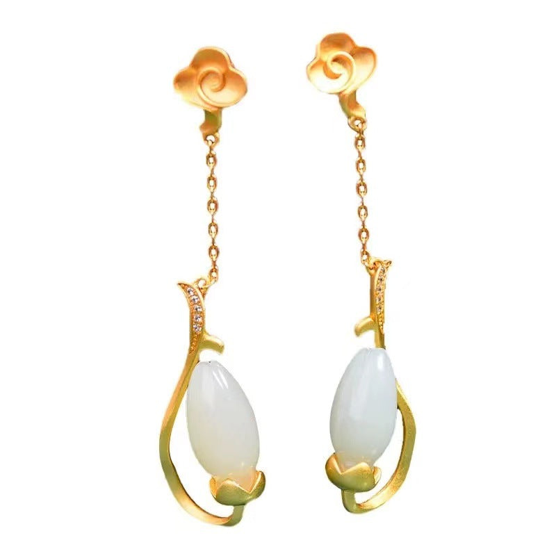 Argent Boucle d'oreille charmant pour toute occasion