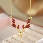 Argent Collier magnifique au style unique