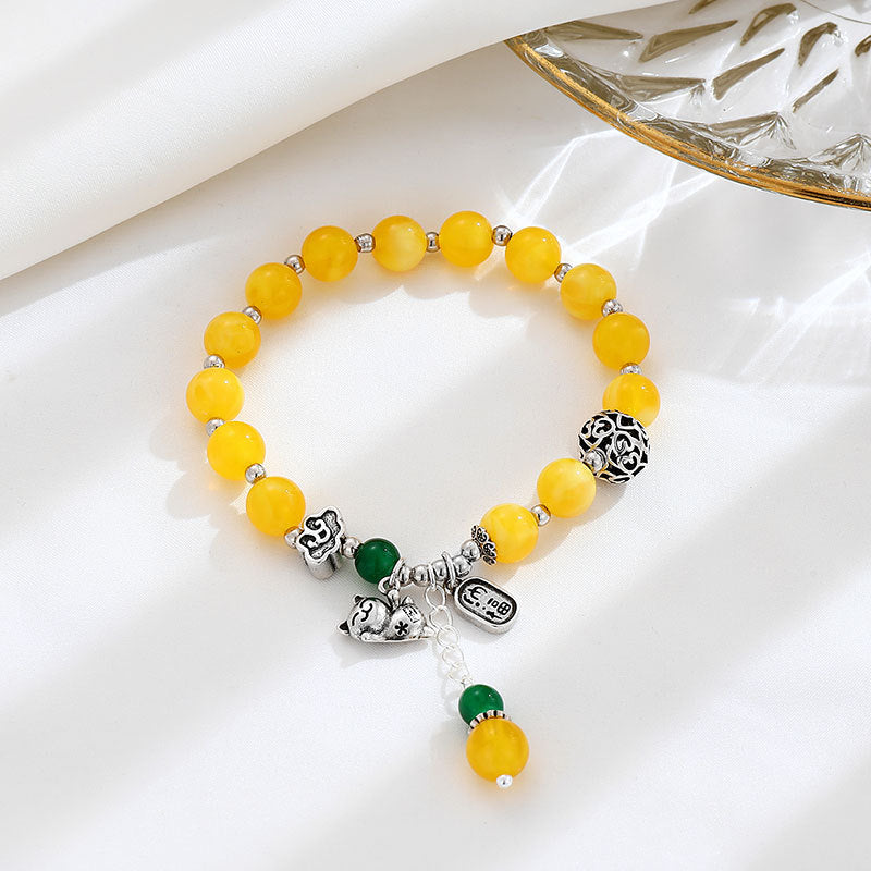 Argent Bracelet magnifique au style unique