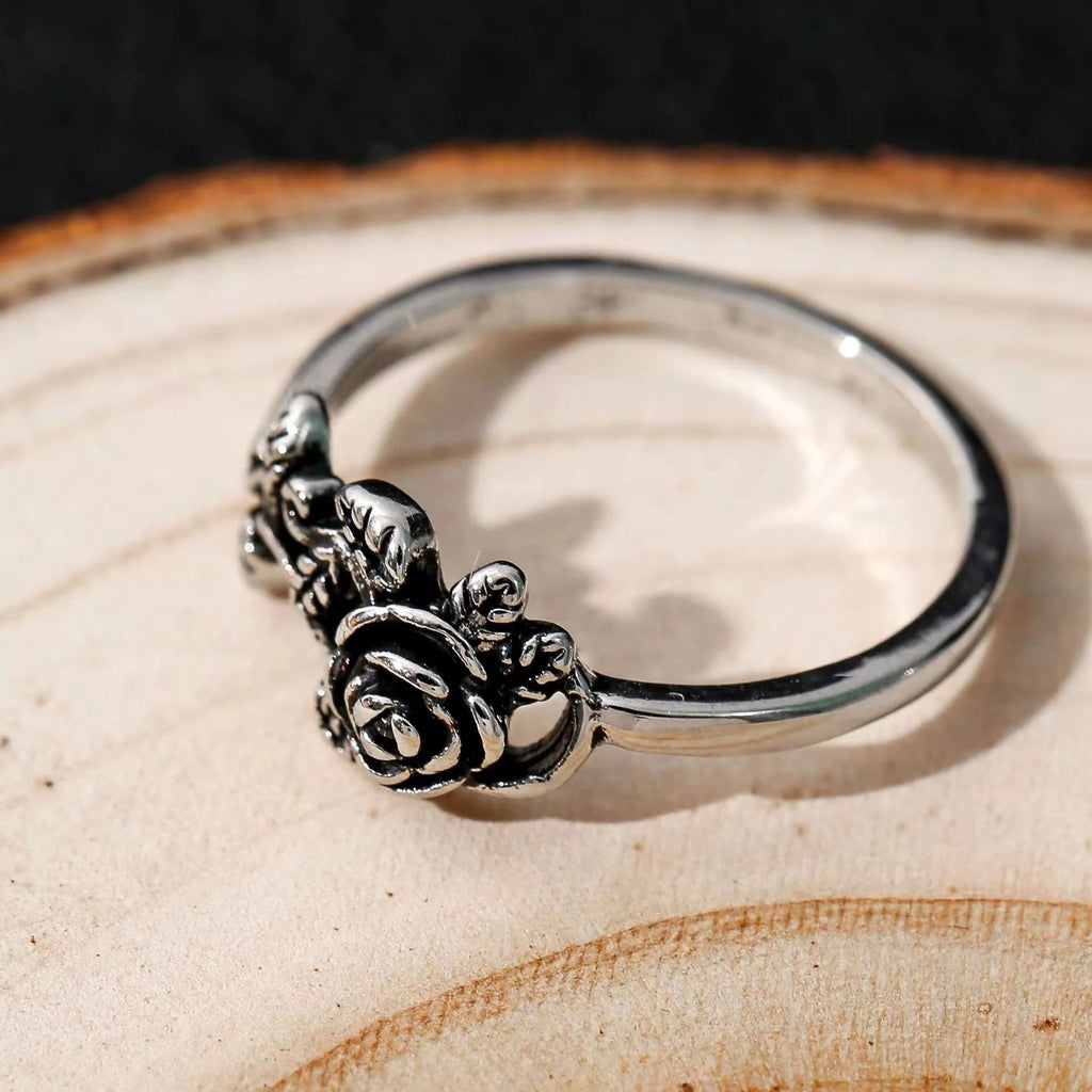 Argent Bague artisanal délicat