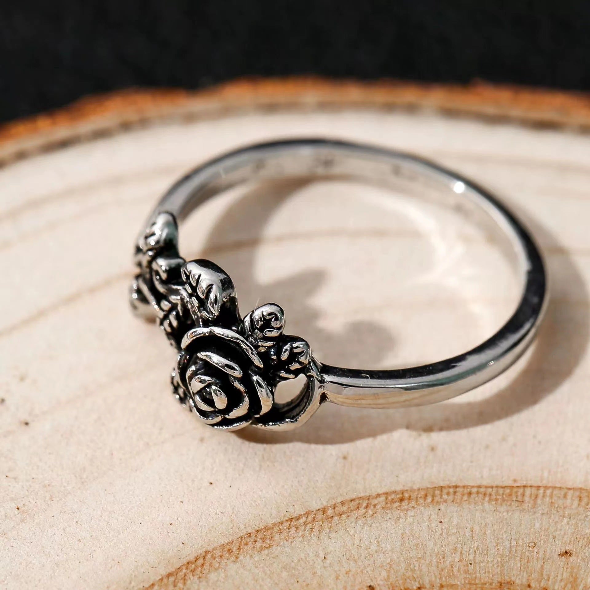 Argent Bague artisanal délicat