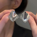 Argent Boucle d'oreille artisanal délicat