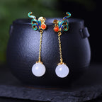 Argent Boucle d'oreille artisanal délicat