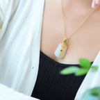 Argent Collier magnifique au style unique