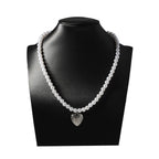 Argent Collier vintage fait main