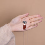 Argent Collier vintage fait main