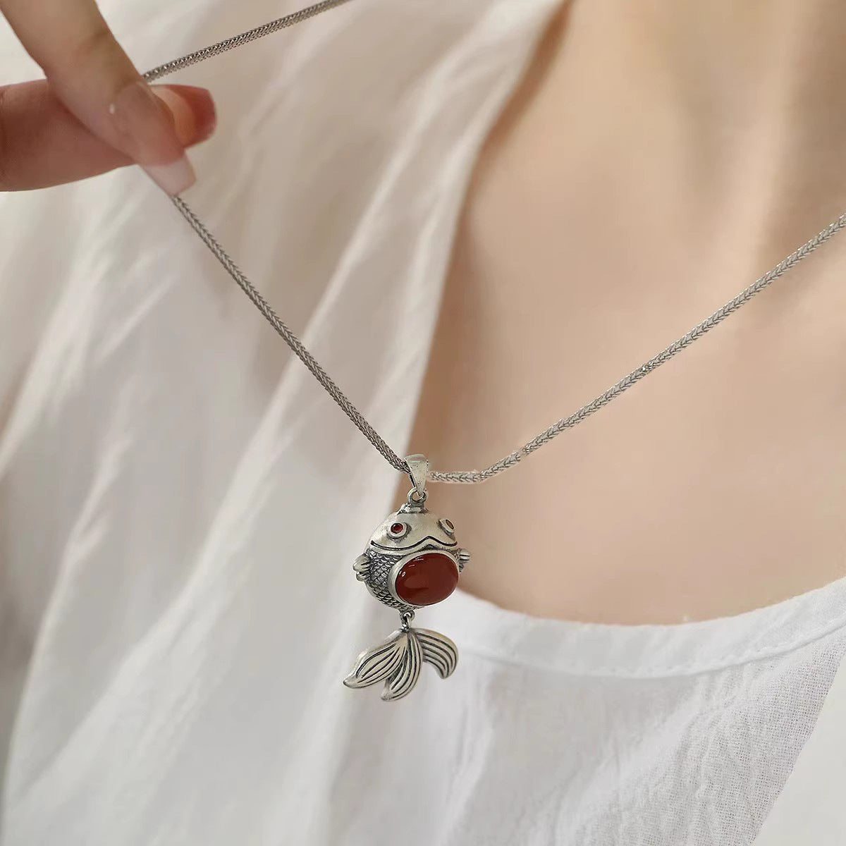 Argent Collier charmant pour toute occasion