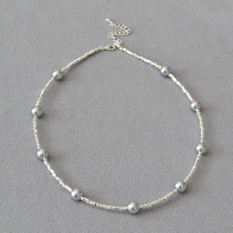 Argent Collier vintage fait main