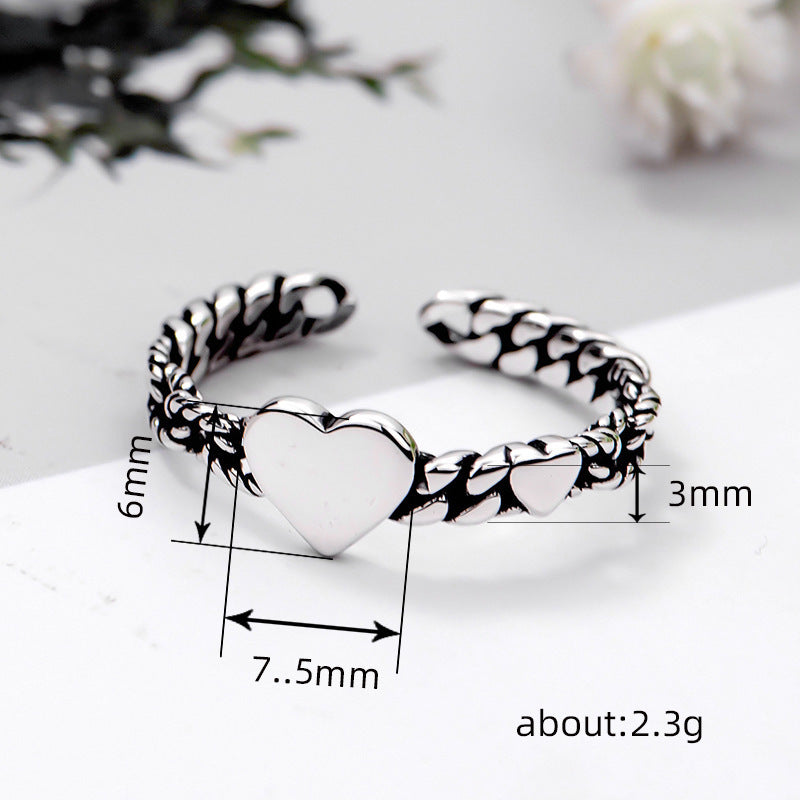 Argent Bague classique au charme intemporel