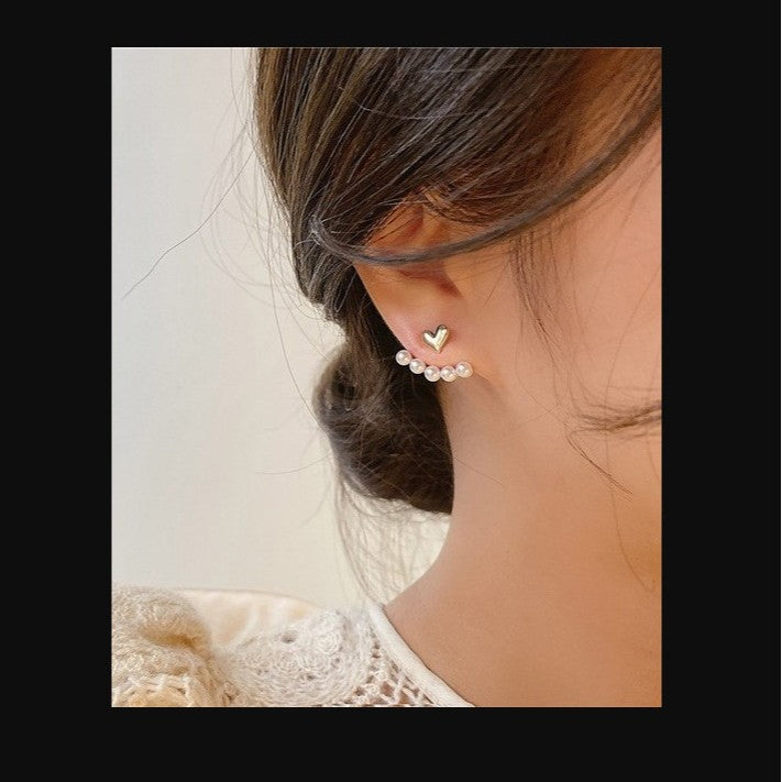 Argent Boucle d'oreille artisanal délicat