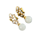 Argent Boucle d'oreille artisanal délicat