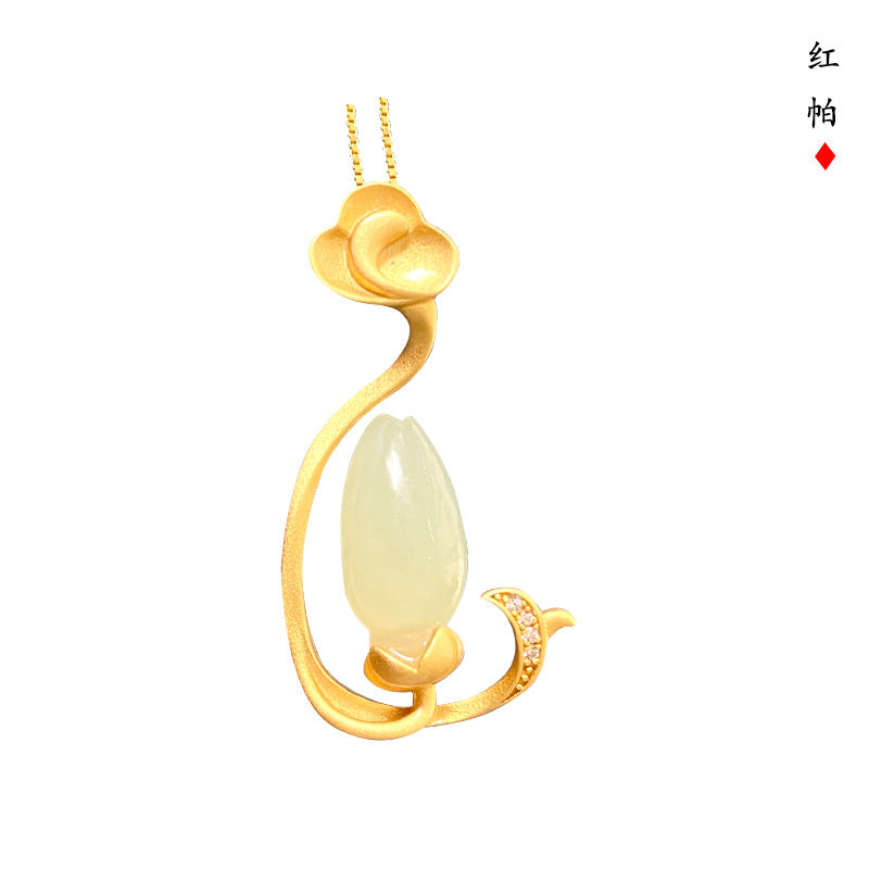 Argent Collier vintage fait main