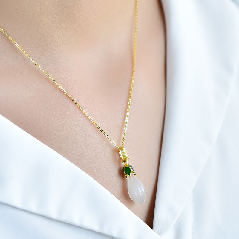 Argent Collier élégant pour toute occasion