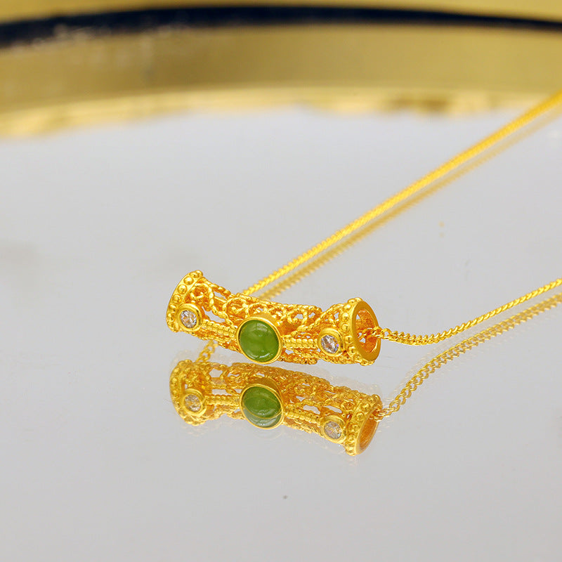 Argent Collier magnifique au style unique