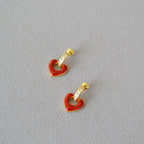 Argent Boucle d'oreille artisanal délicat