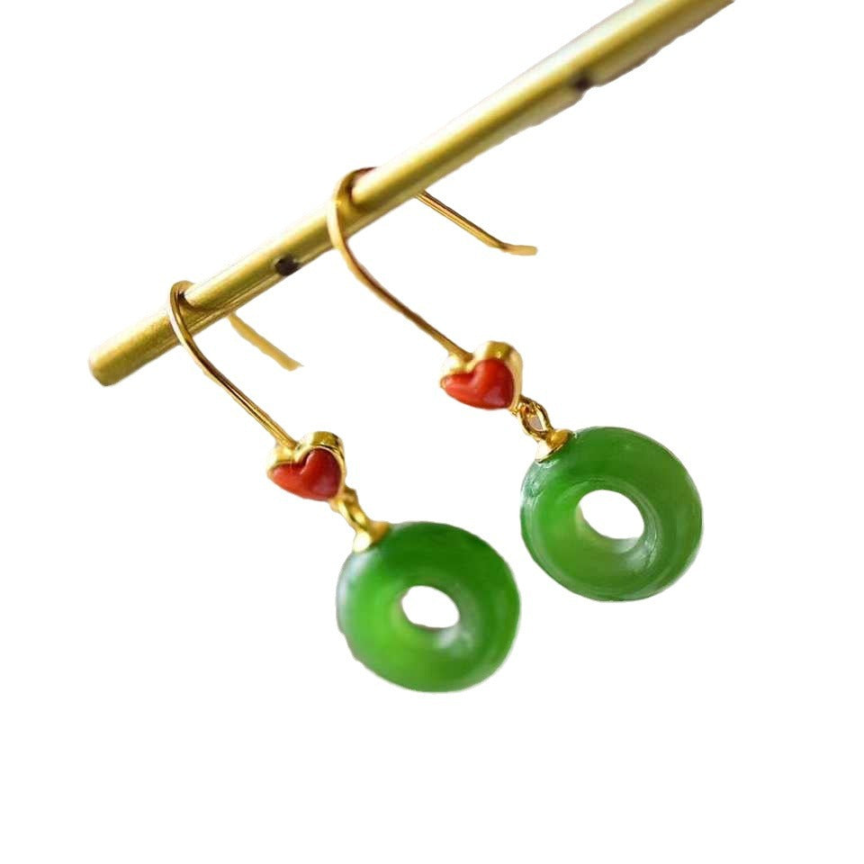 Argent Boucle d'oreille artisanal délicat