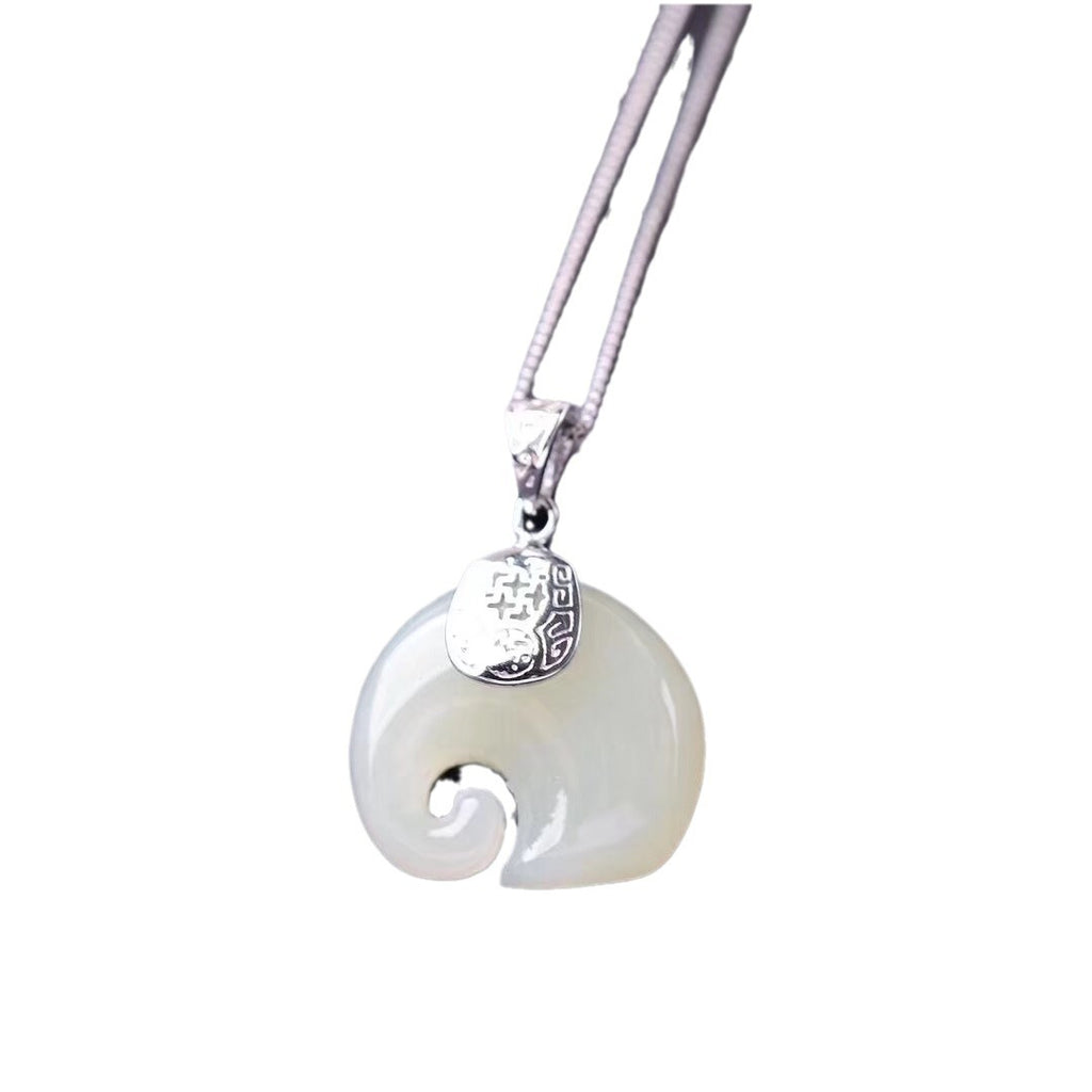 Argent Collier vintage fait main