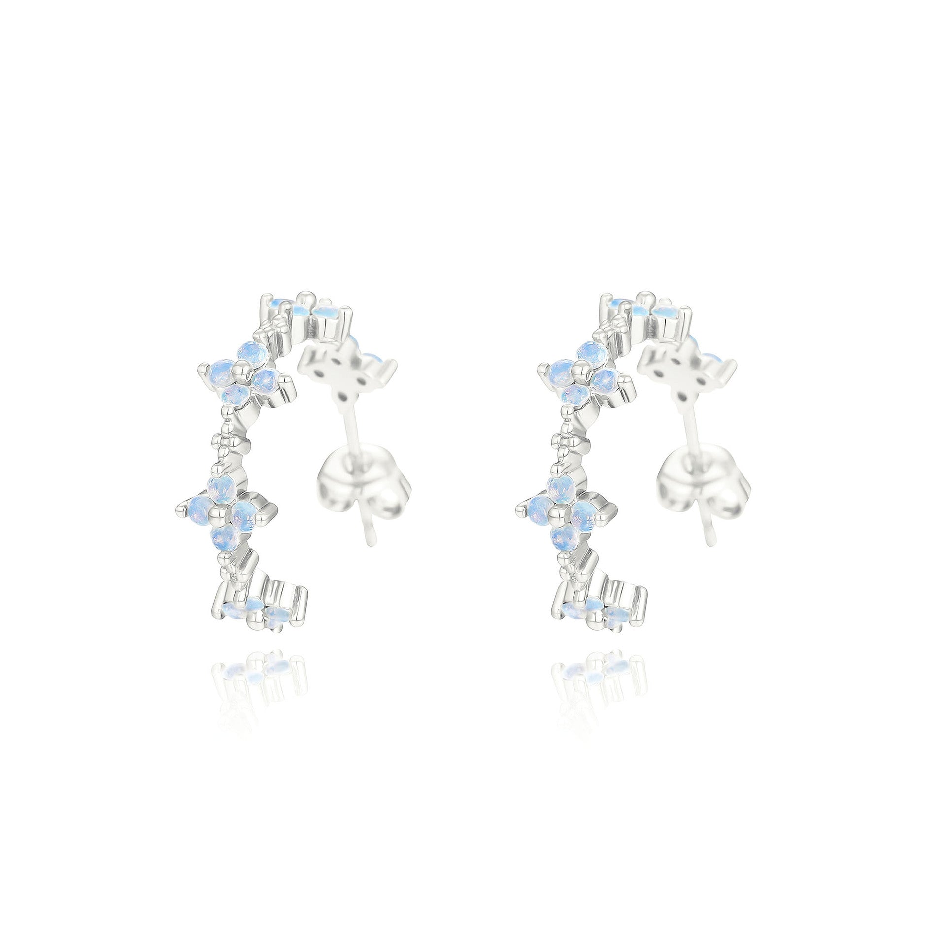 Argent Boucle d'oreille charmant pour toute occasion