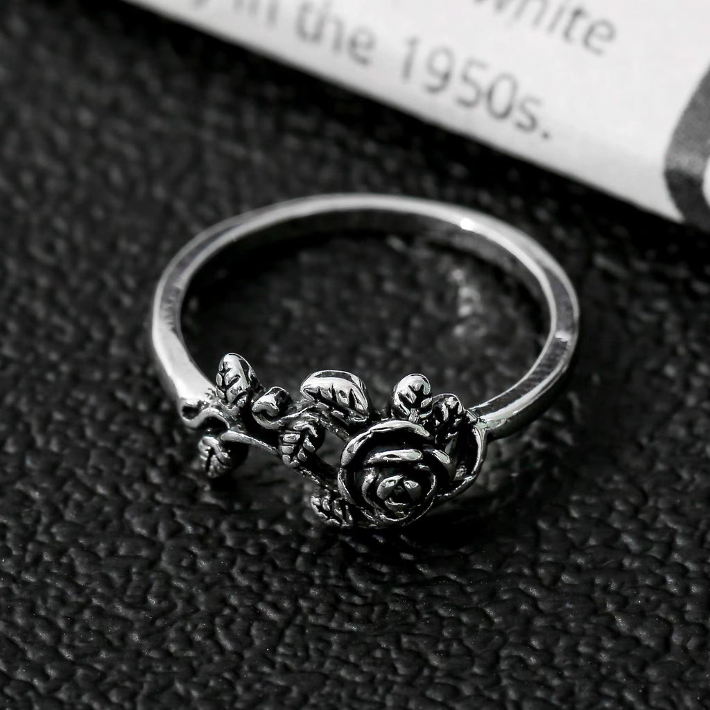 Argent Bague artisanal délicat