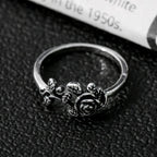 Argent Bague artisanal délicat